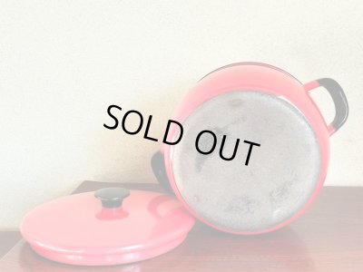 画像3: コクムス/KOCKUMS/ホーロー両手鍋/レッド/2.5L