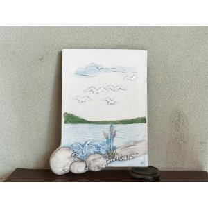 画像: イェ・ガントフタ/Jie Gantofta/陶板/海の風景/アイモ/Aimo