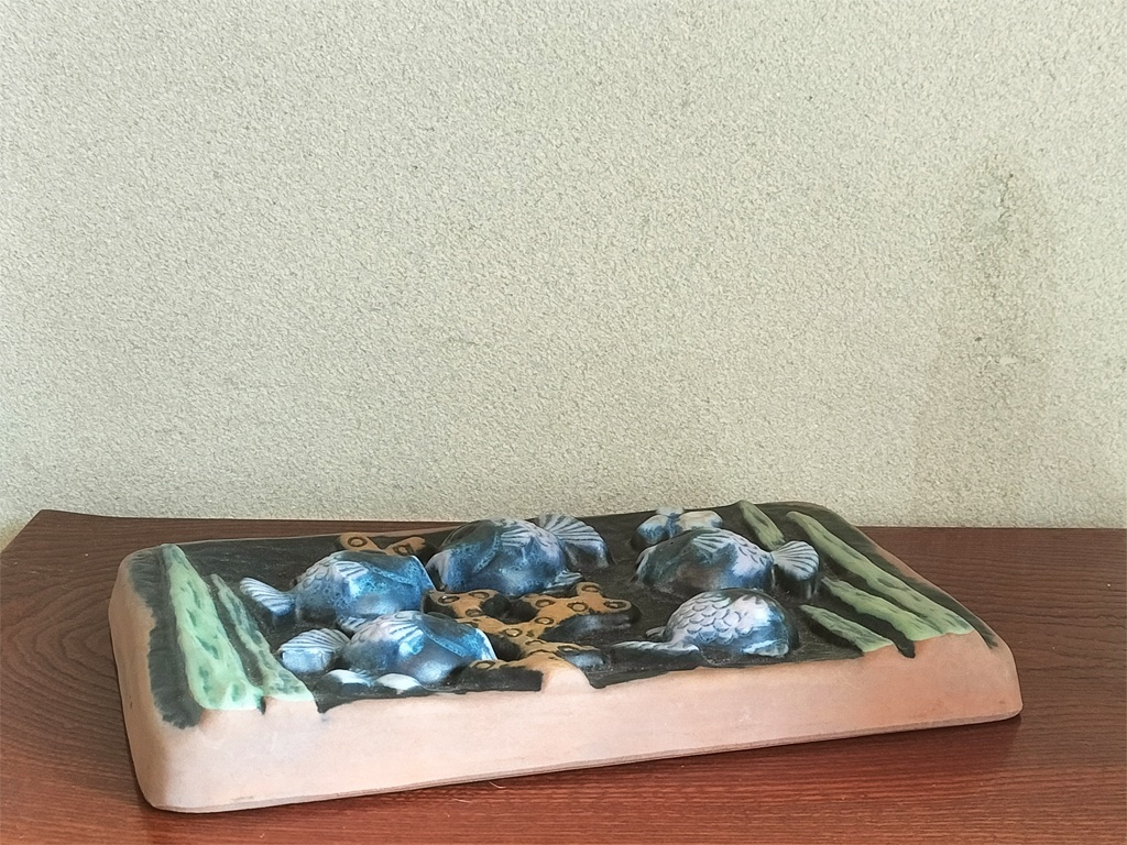 画像3: ノルマンス・ムーターラ/Norrmans Motala/陶板/魚